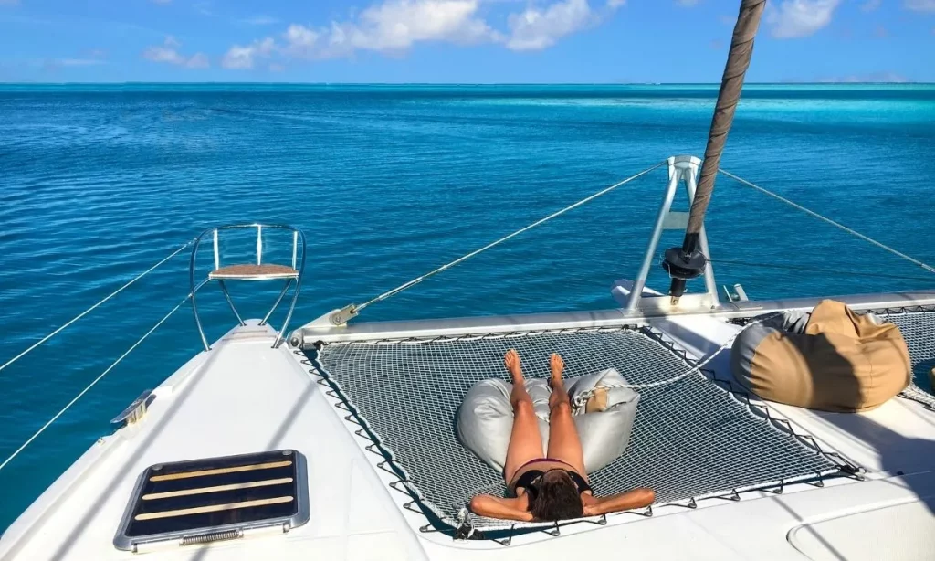 Relaxing in Tahiti