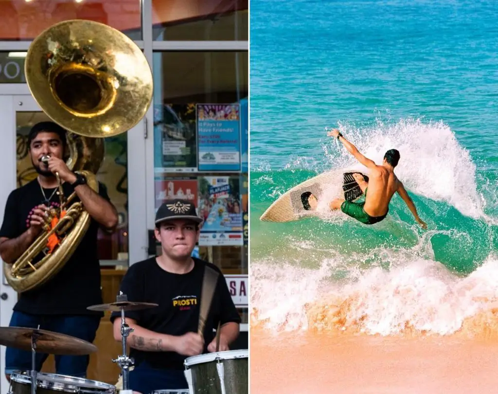 Jazz and surfing